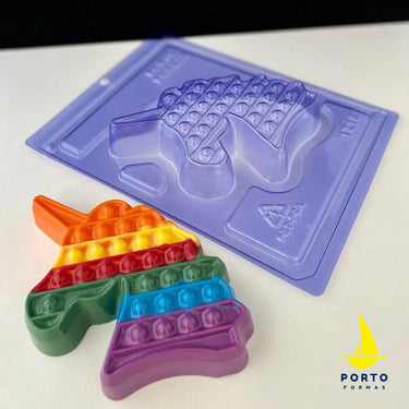 Forma De Chocolate - Forma De Chocolate Especial 3 Partes - Unicornio Pop It Fidget